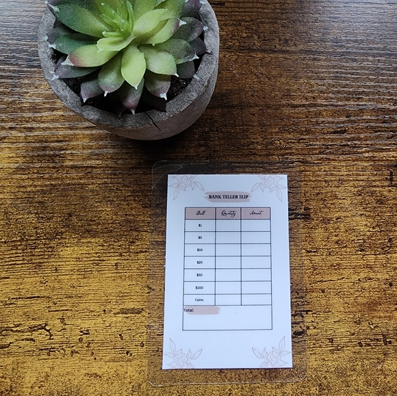 Reusable Bank Teller Slip - Picture 3 of 4